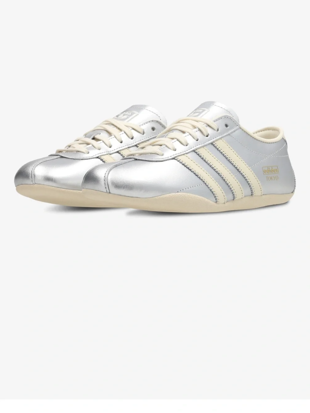 adidas Tokyo Leather Sneaker - Silver/Cream